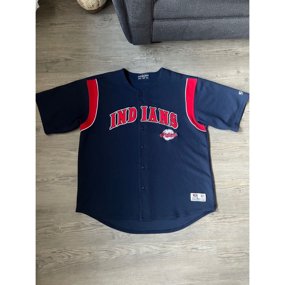Vintage True Fan MLB Men's Cleveland Indians Stitched Jersey Size 2XL